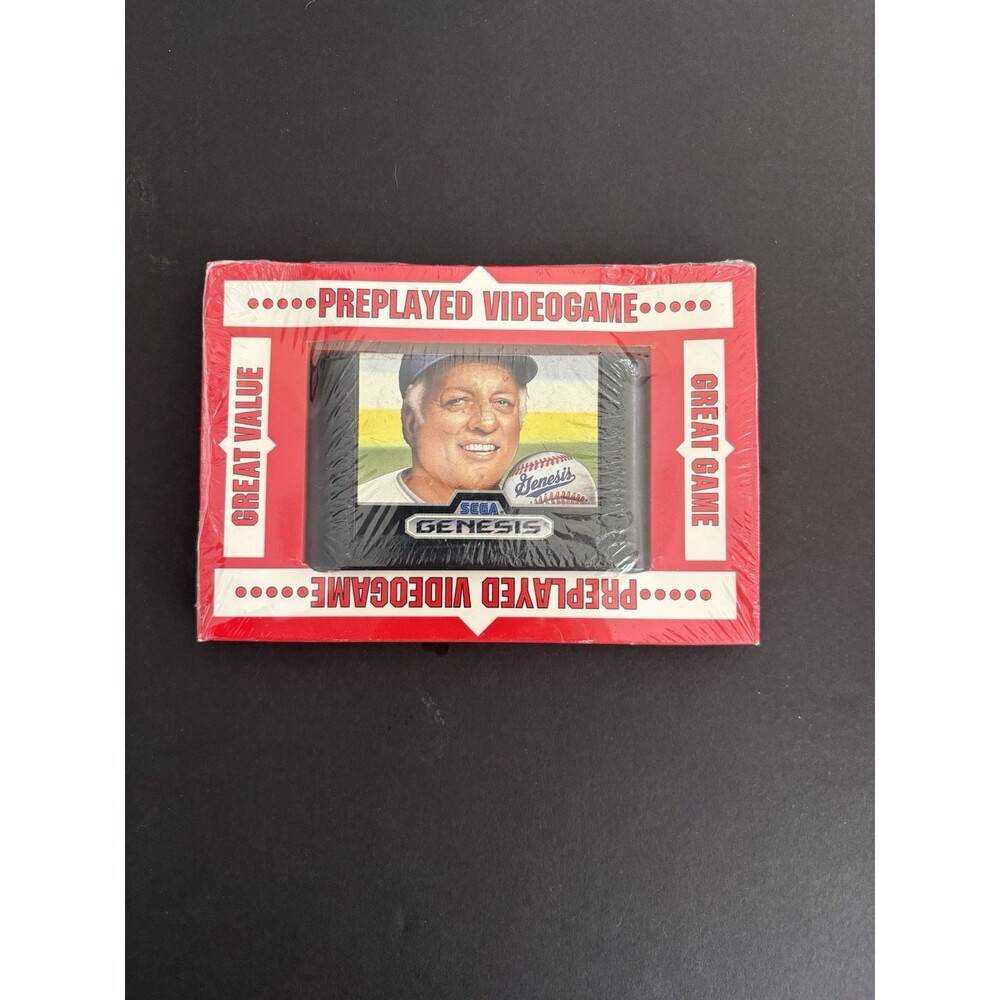 Tommy Lasorda Baseball Sega Genesis Sealed Preplayed Video Store Pack Vintage